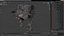 Shabby Big Walking Sci-Fi Black Robot mit Pilot