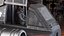 Shabby Big Walking Sci-Fi Black Robot mit Pilot