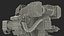 Shabby Big Walking Sci-Fi Black Robot mit Pilot