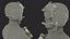 Shabby Big Walking Sci-Fi Black Robot mit Pilot