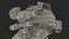 Shabby Big Walking Sci-Fi Black Robot mit Pilot