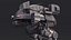 Shabby Big Walking Sci-Fi Black Robot mit Pilot