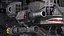 Shabby Big Walking Sci-Fi Black Robot mit Pilot