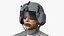 Shabby Big Walking Sci-Fi Black Robot mit Pilot