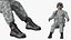 Shabby Big Walking Sci-Fi Black Robot mit Pilot