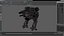Shabby Big Walking Sci-Fi Black Robot mit Pilot