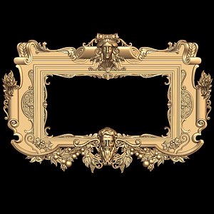 (a-20) Mirror Frame -3d STL model for CNC