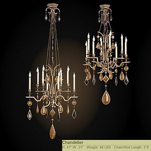 fine art lamps encased gems classic chandelier crystal 70-8640-1st