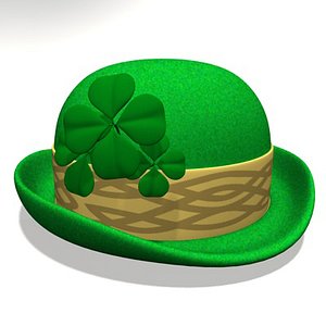 3d st patrick day hat model