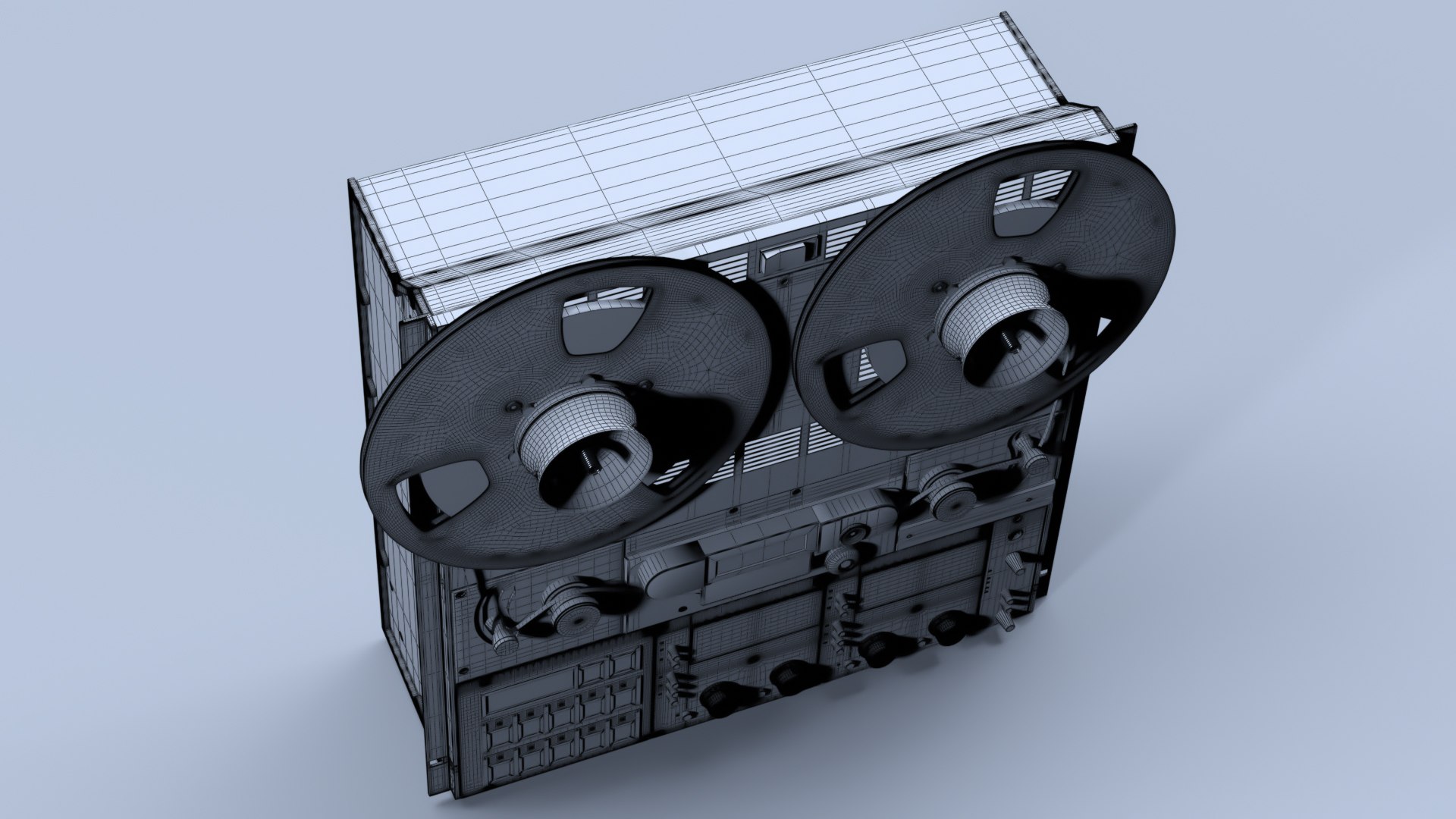 3D reel tape recorder studer - TurboSquid 1231771