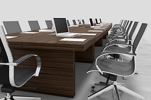meeting table chair 3d model