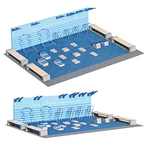 3D model Sports ground