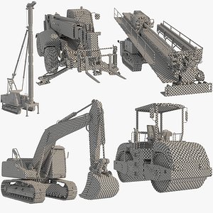 Heavy Construction Machinery 5 in 1 UVW  Only 1