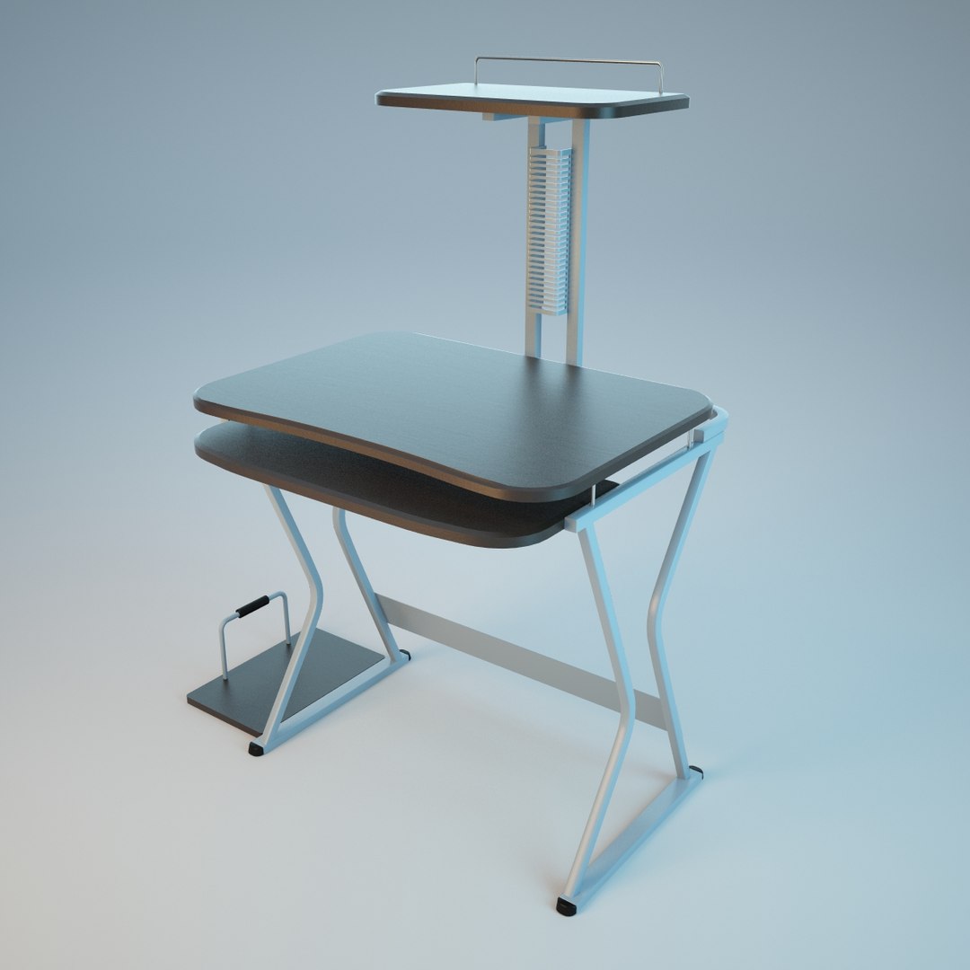 Free 3ds Model Computer Desk
