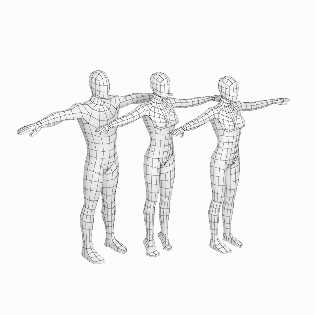 male t pose reference