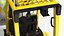 3D Industrial Forklift with Suspended Fertilizer Sacks Yellow