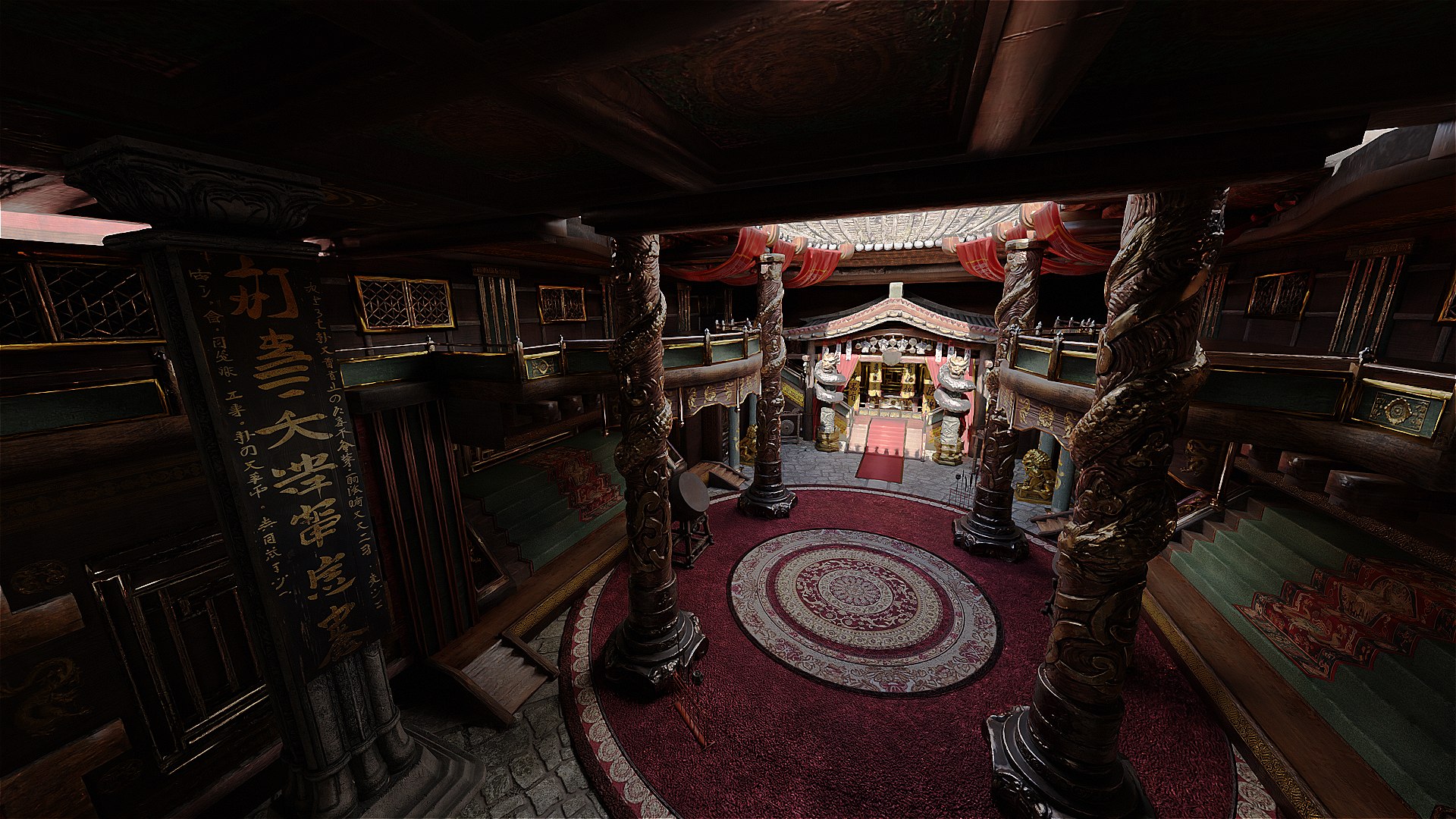 3D Model Ancient Chinese-Style Dragon Gate Martial Arts Inn ...