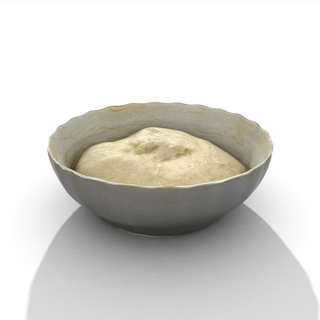 realistic model https://p.turbosquid.com/ts-thumb/03/T7oLOe/CShNZZ3b/doughinbowlunrissed_06/jpg/1495377233/1920x1080/fit_q87/cf59a6c680cdf10b9cfedad0bb072f3925f48403/doughinbowlunrissed_06.jpg