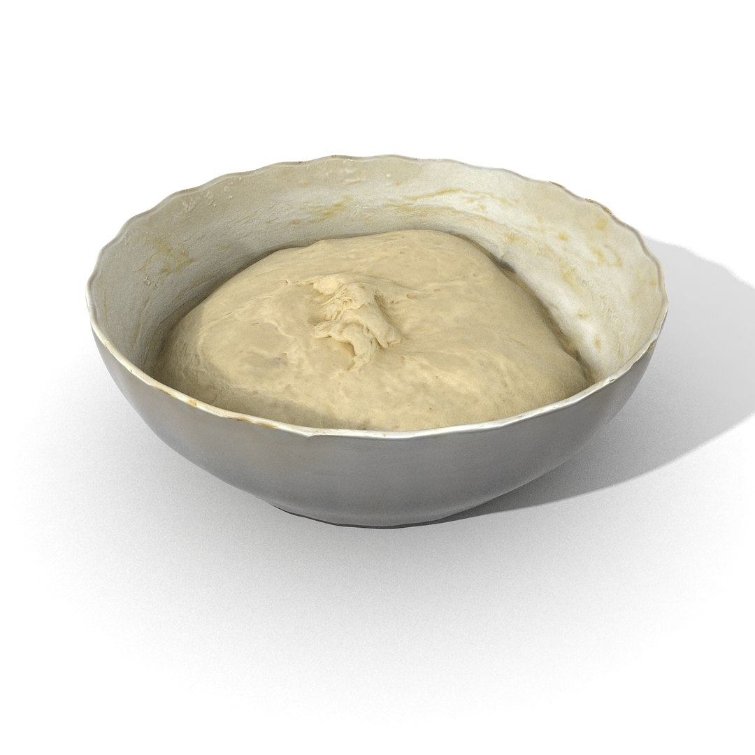 realistic model https://p.turbosquid.com/ts-thumb/03/T7oLOe/NDdPIDdf/doughinbowlunrissed_03/jpg/1495377233/1920x1080/fit_q87/69e1ba0f83426dd46fcf2dc9a23b725513736c11/doughinbowlunrissed_03.jpg