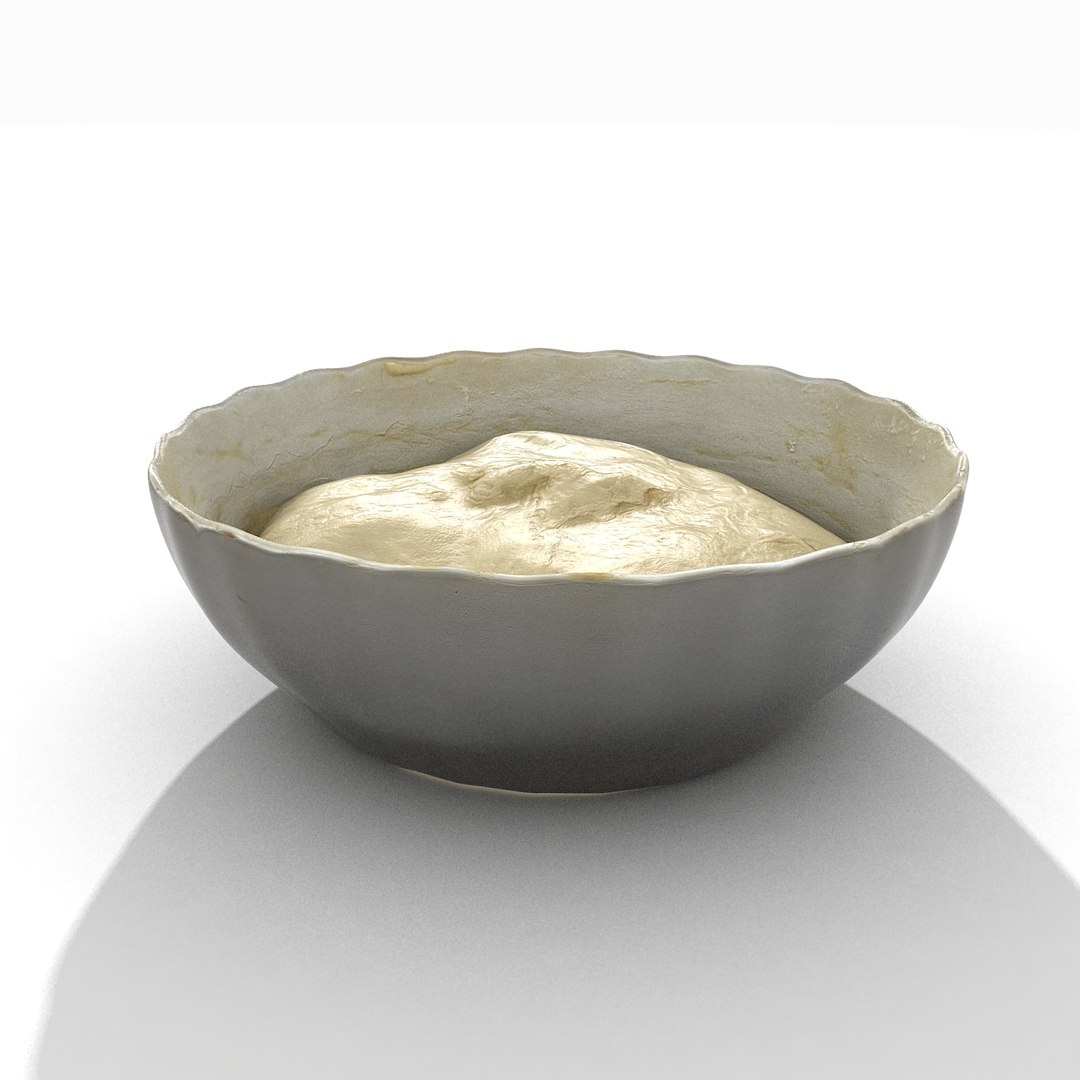 realistic model https://p.turbosquid.com/ts-thumb/03/T7oLOe/uK8rR86z/doughinbowlunrissed_18/jpg/1495377233/1920x1080/fit_q87/c3c0d8481c34909581028f3c85fa47331928aa1f/doughinbowlunrissed_18.jpg