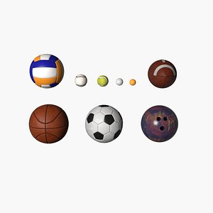 3D SportsBalls model