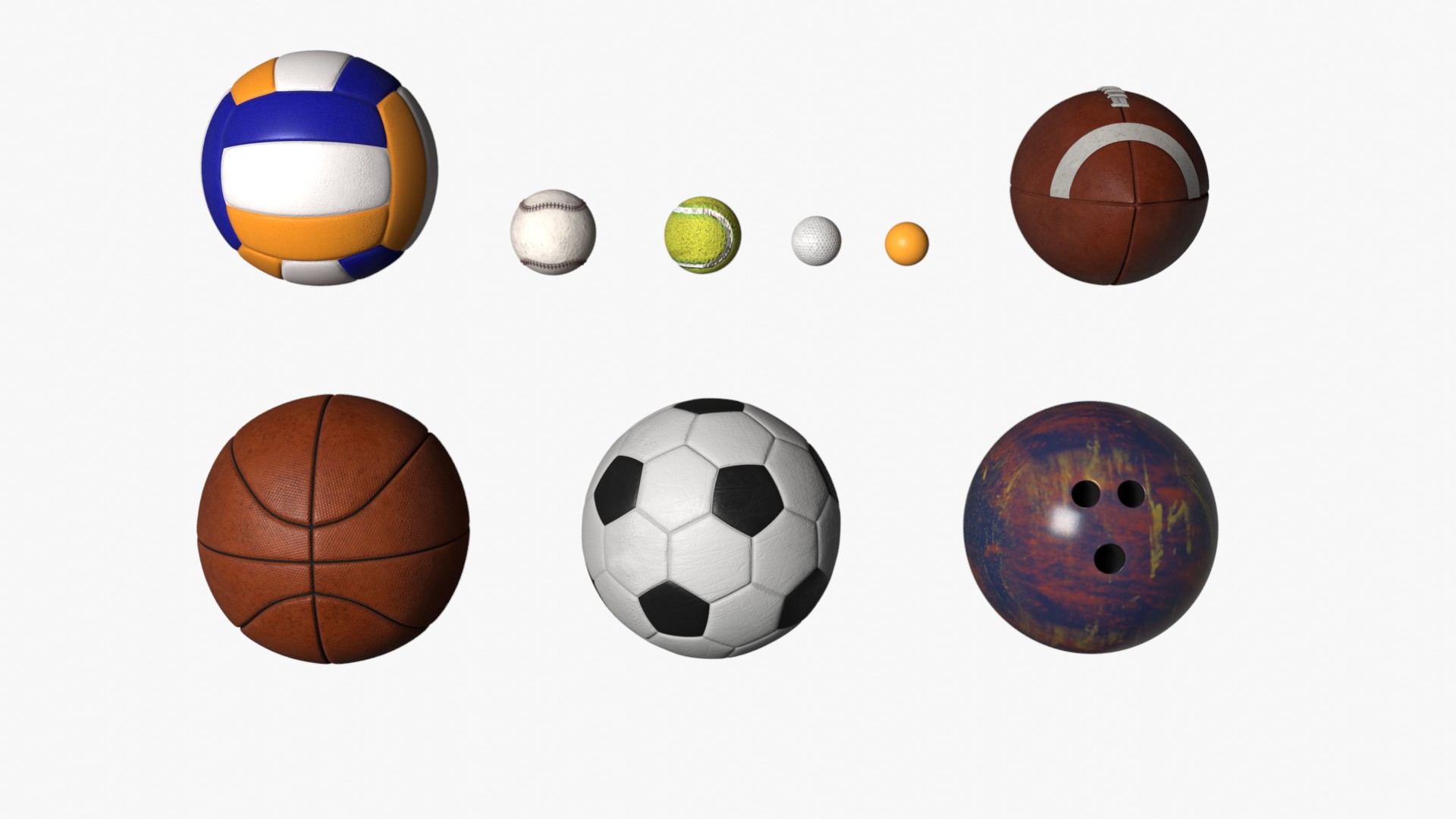 3D SportsBalls Model - TurboSquid 2420043