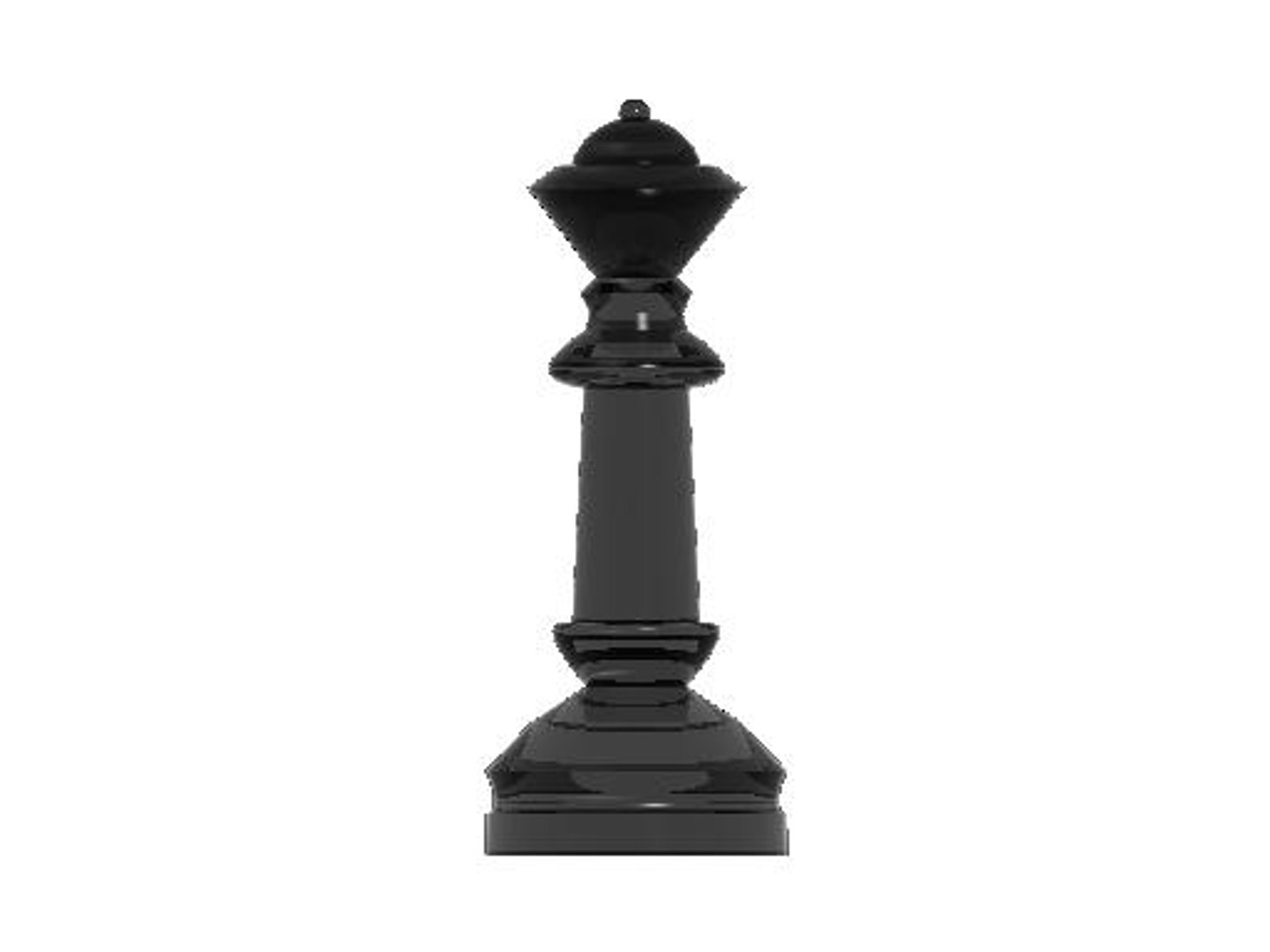 3d chess queen model