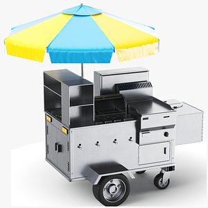 Detailed NYC Food Cart