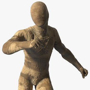Mummy with Ankh Rigged for Maya