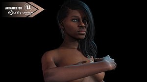 3D model afro nude