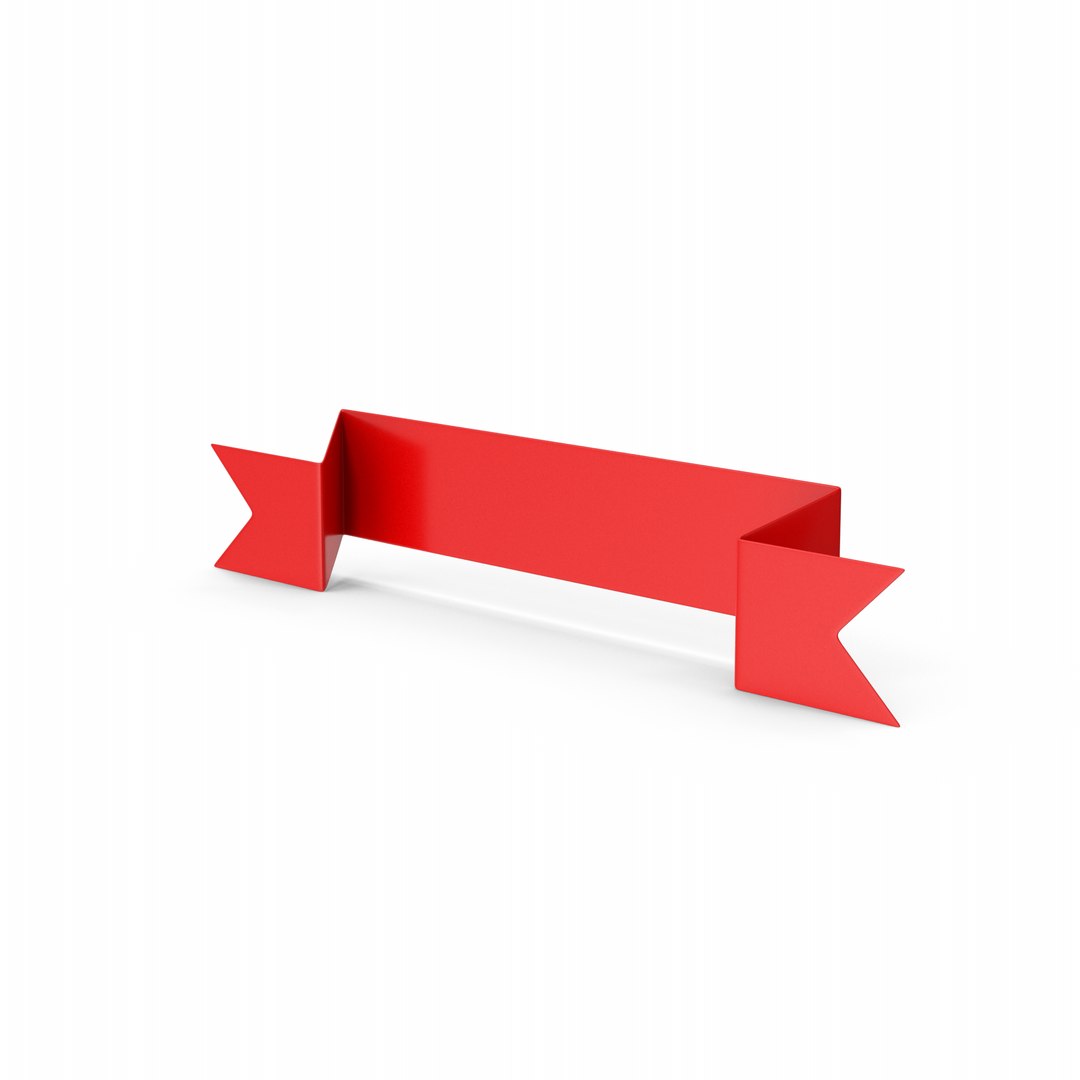 Ribbon Sign With Stars Model - TurboSquid 2036452