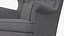 Grey Cloth Chair