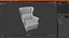 Grey Cloth Chair