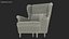 Grey Cloth Chair