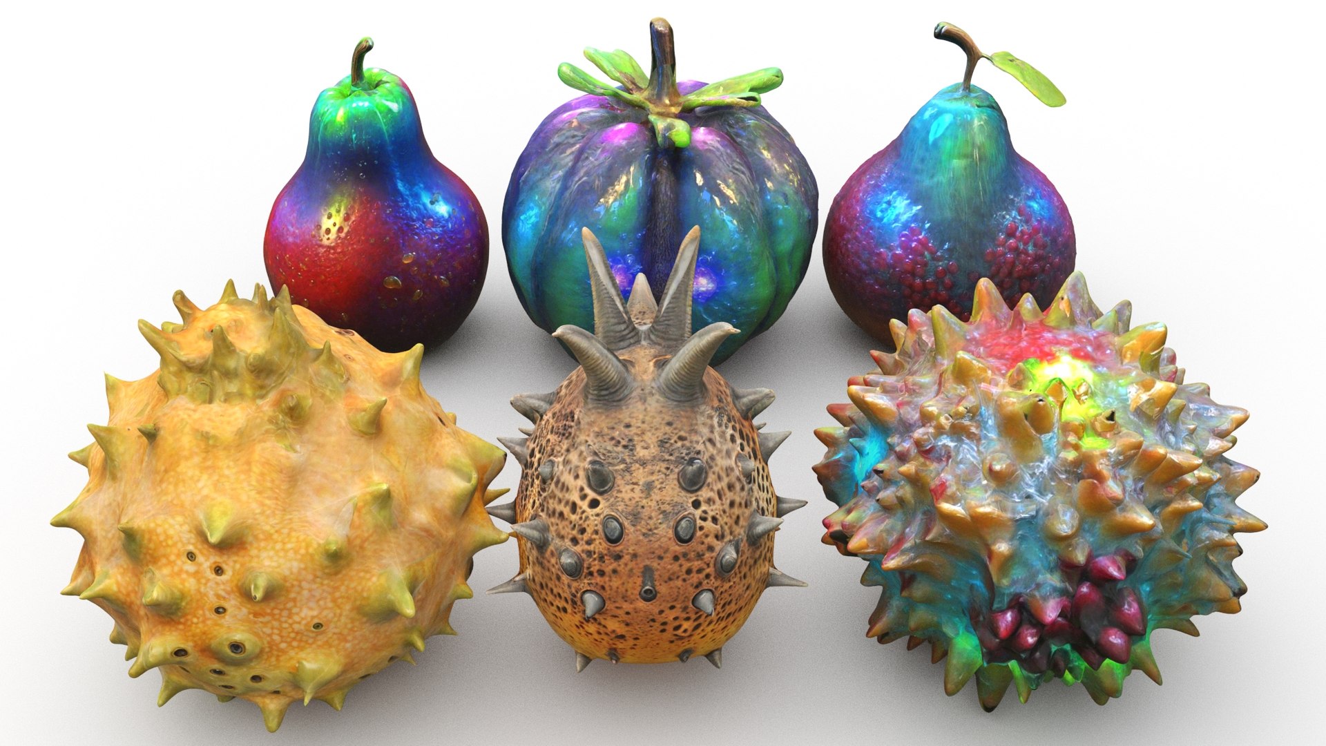 Alien Fruits Model - TurboSquid 2319239