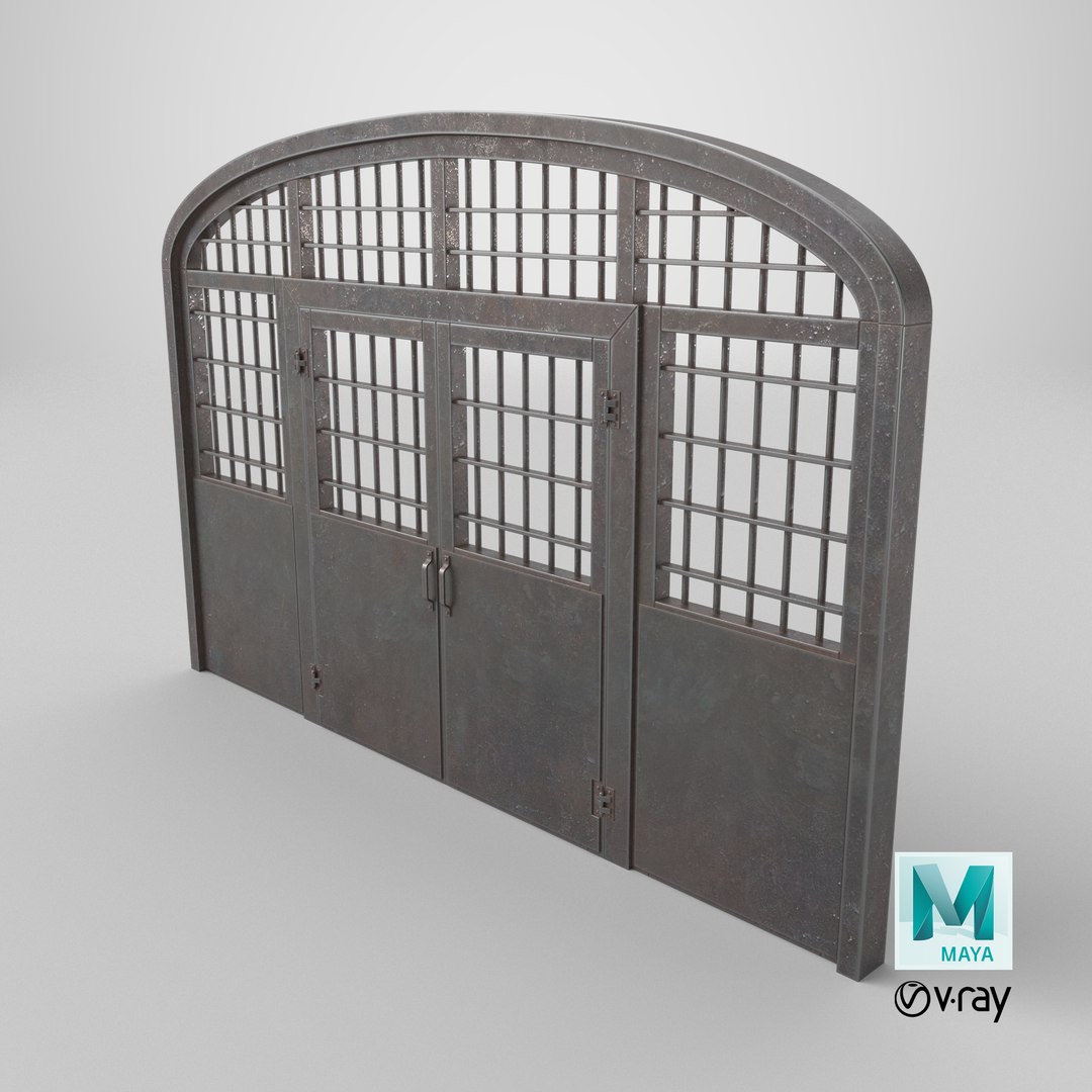 Old Metal Gates 3D model https://p.turbosquid.com/ts-thumb/03/mRXuMW/De/stemcell_maya_vray_render/png/1779989565/1920x1080/fit_q87/3f506d8d5e827819c355b31c5ca54dd55c30ae40/stemcell_maya_vray_render.jpg