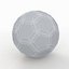 Soccerball LowPoly azul preto