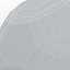 Soccerball LowPoly azul preto