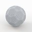 Soccerball LowPoly azul preto