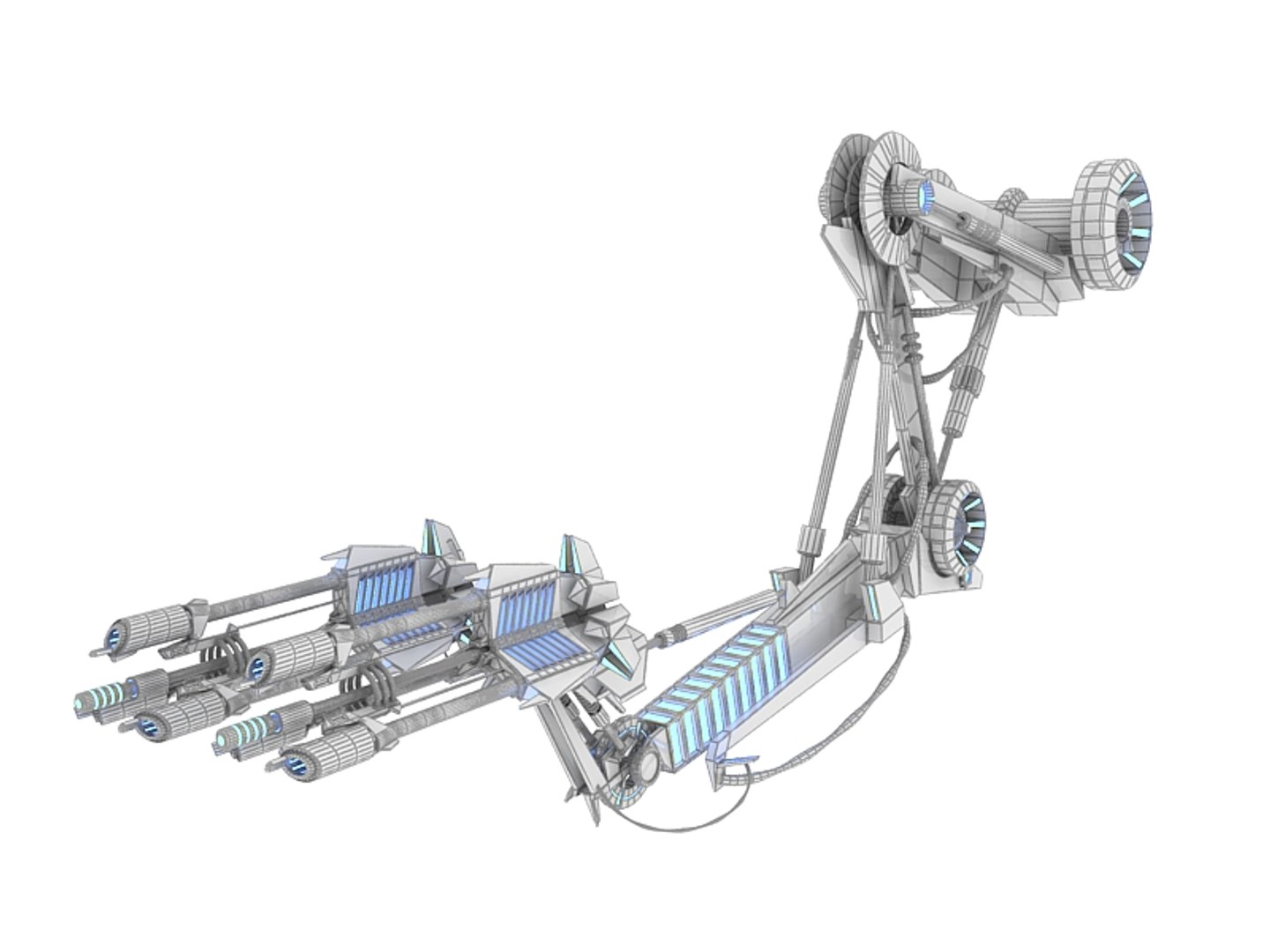 Free Robotic Weapon Arms - 3d Model