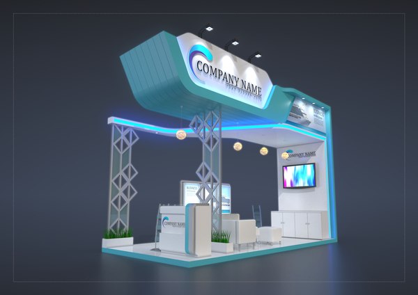 3D model exhibition stand