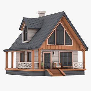 Modern Cottage 03 3D model