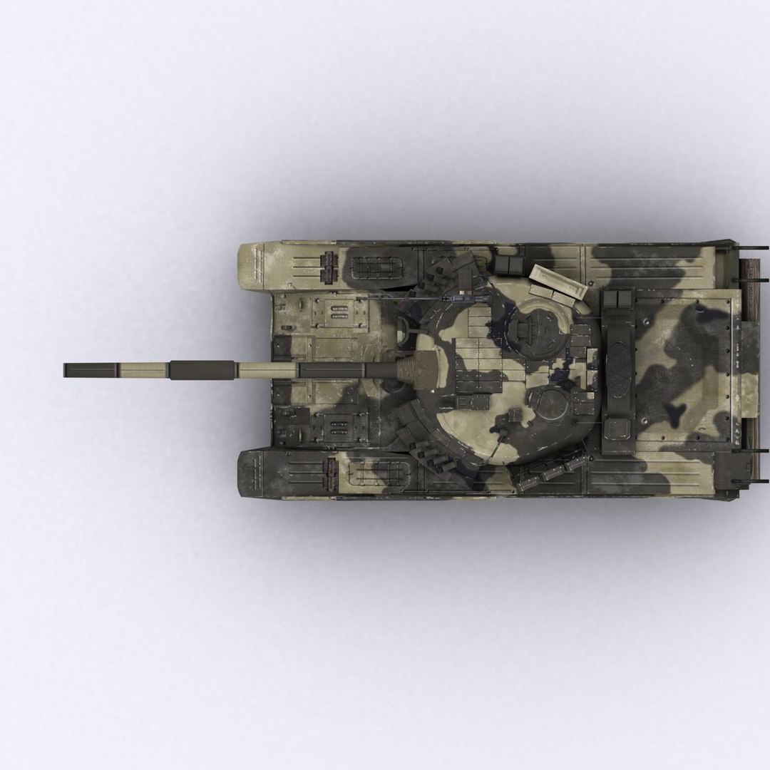 T-80u T80 Tank 3d Model