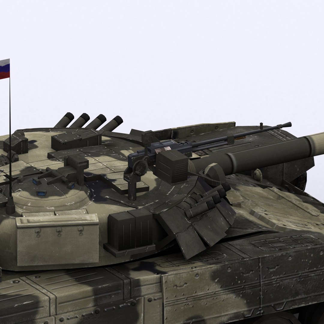 T-80u T80 Tank 3d Model