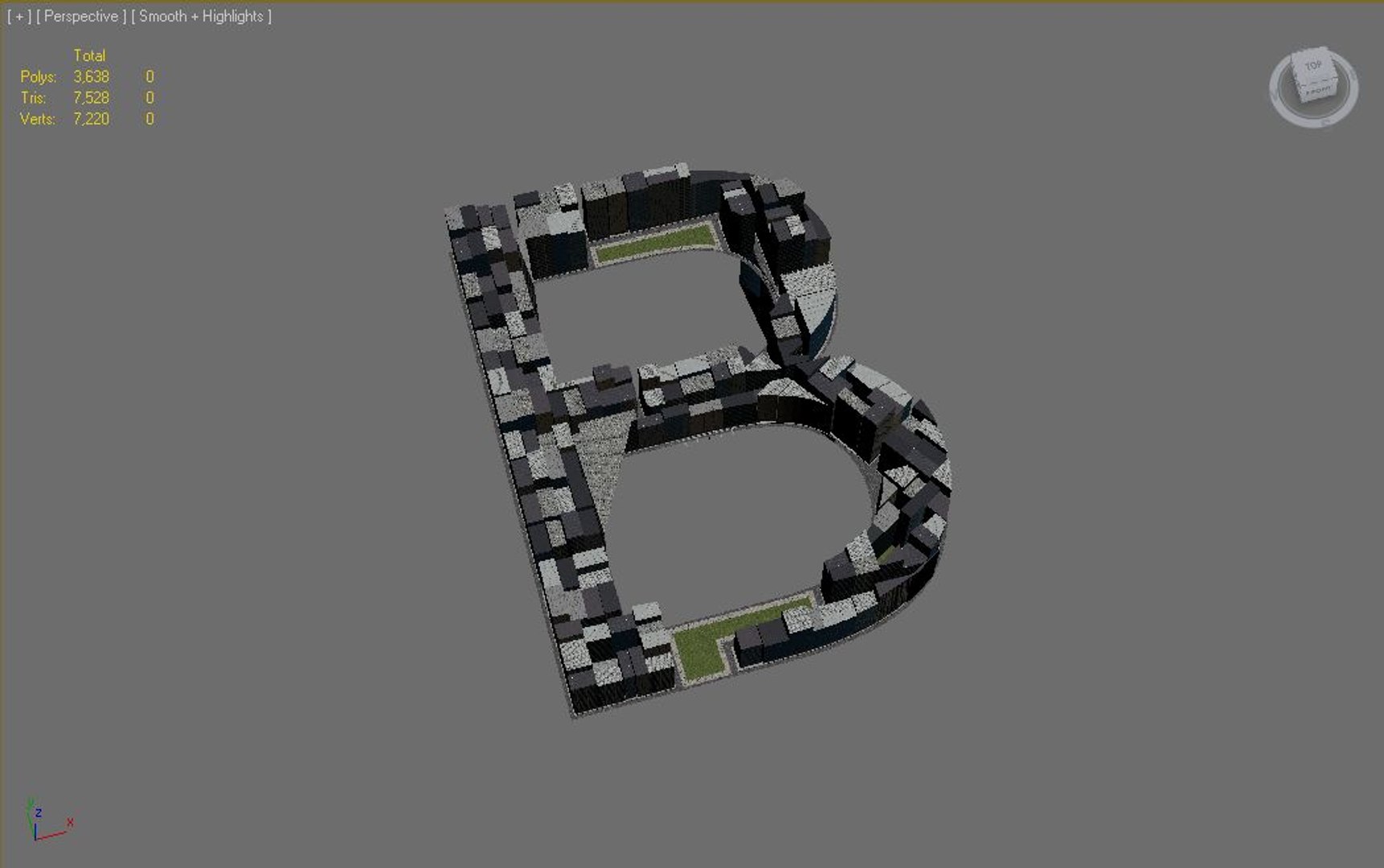 3d town b model