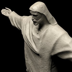 3D christ redeemer jesus