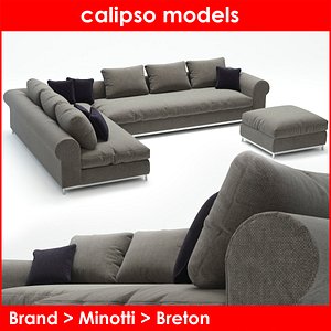 3d category breton sofa minotti model