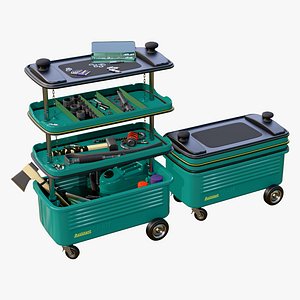 3D model Workshop Tool Trolley M1