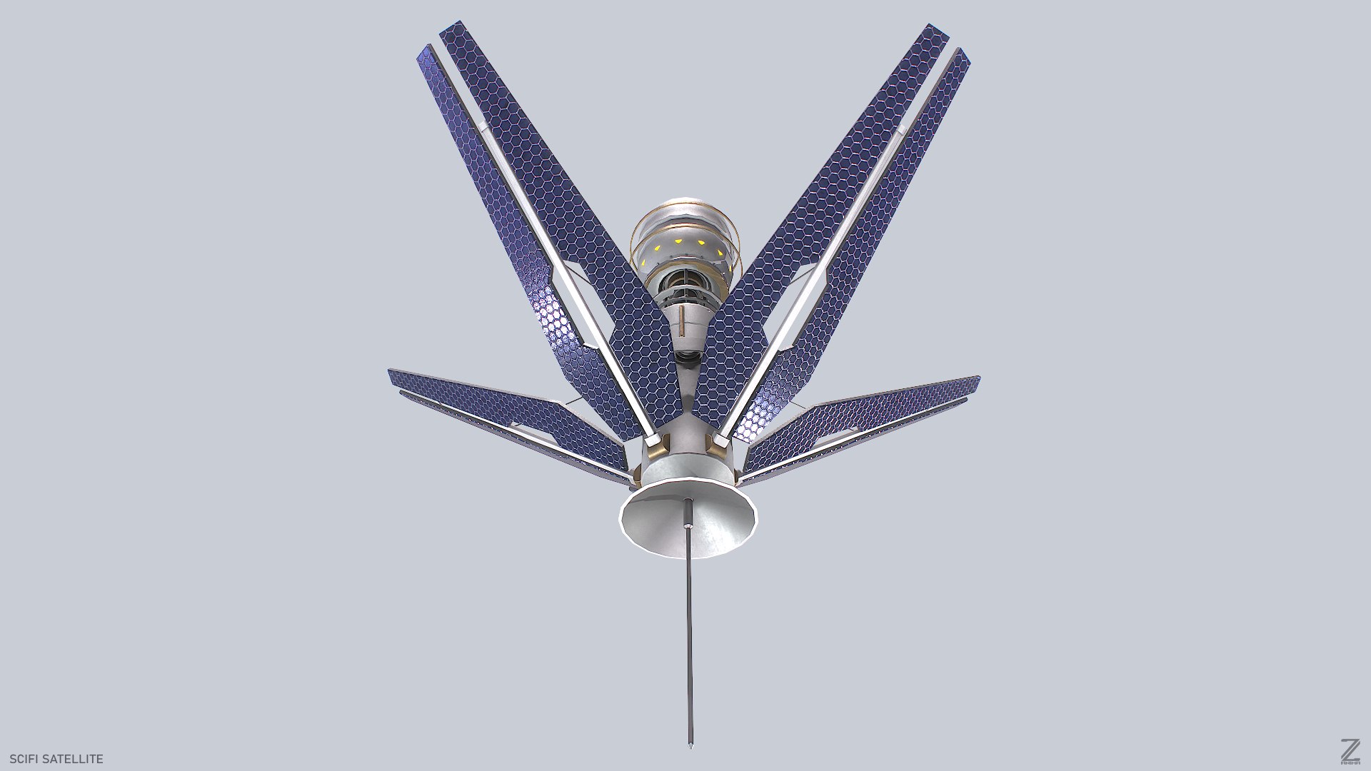 Scifi satellite model https://p.turbosquid.com/ts-thumb/04/DoTdVr/H4/scifi_satellite_03_cam02/png/1752130394/1920x1080/fit_q87/8dd76ad3ea75bf74655971a647159825c9d93a35/scifi_satellite_03_cam02.jpg