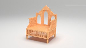 3D chair arabesque model